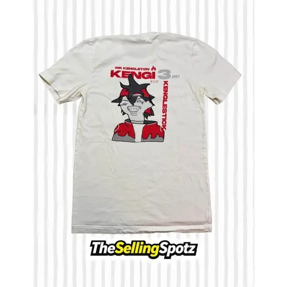 Sir Kengleton Kengai 3rd Kenglestick Graphic T-Shirt White Us/Uk (S) Small - Picture 1 of 5
